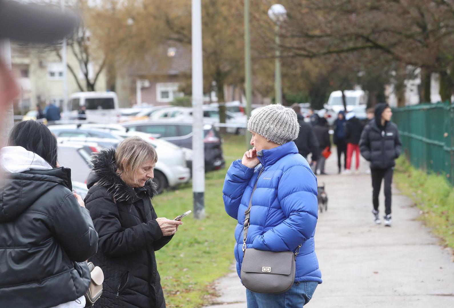 20.12.2024.Zagreb - U OS Precko zasad nepoznati napadac nozem je ozlijedio jednu uciteljicu, a ozljede su zadobili i ucenici. Photo: Zeljko Lukunic/PIXSELL