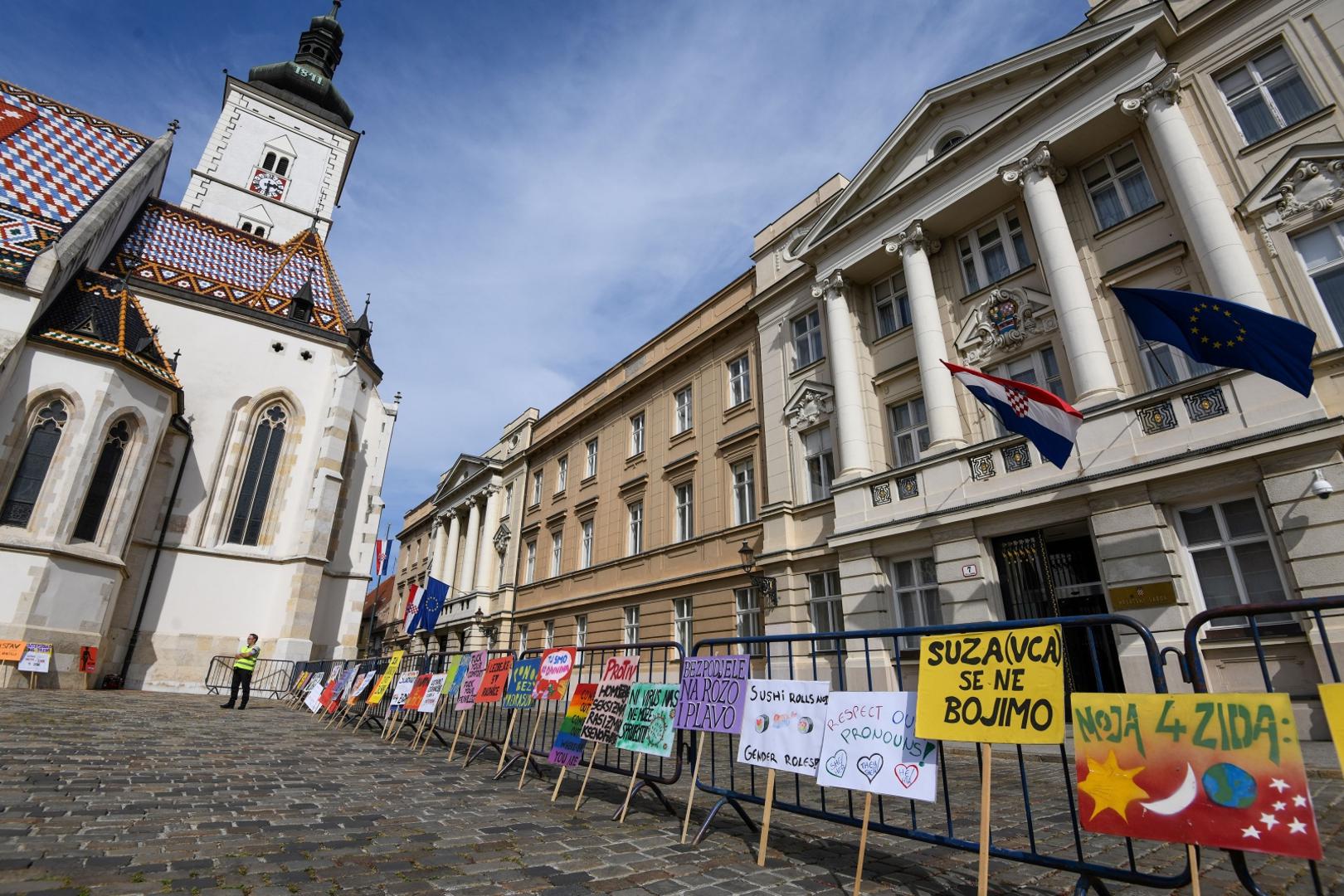 19.09.2020., Zagreb - 19. Povorka ponosa LGBTIQ osoba i obitelji Zagreb Pride 2020 pod sloganom "Sloboda unutar i izvan cetiri zida". Povorka je po prvi puta krenula s Trga svetog Marka. Photo: Josip Regovic/PIXSELL