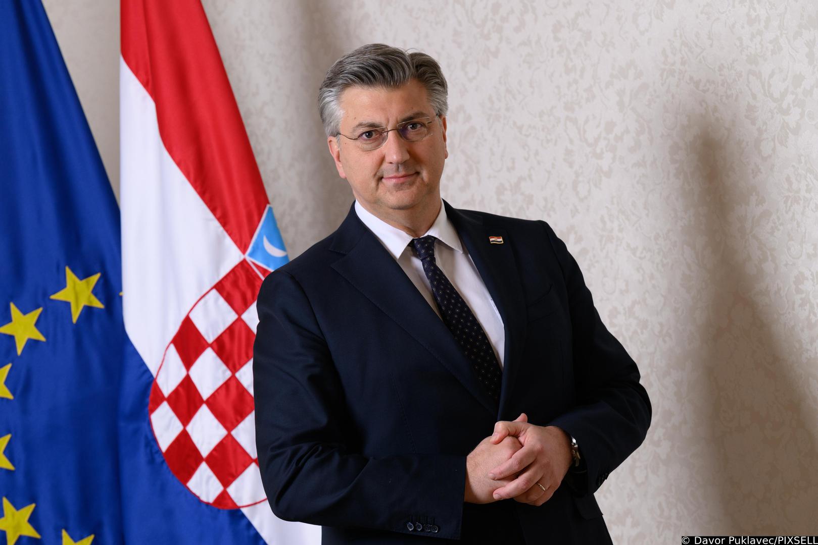 06.04.2023., Zagreb - Andrej Plenkovic, Predsjednik Vlade Republike Hrvatske.
 Photo: Davor Puklavec/PIXSELL