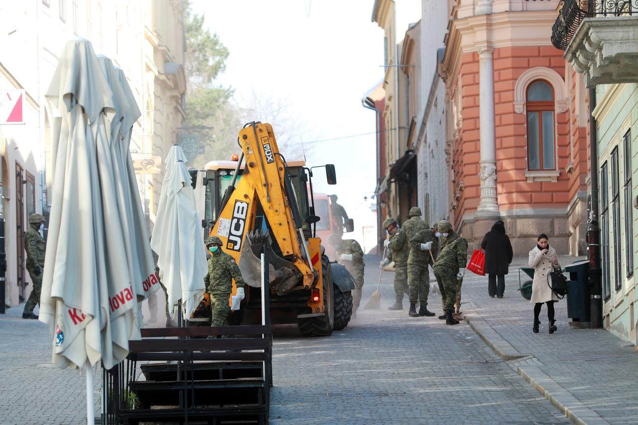 Sanacija centra grada nakon jučerašnjeg potresa