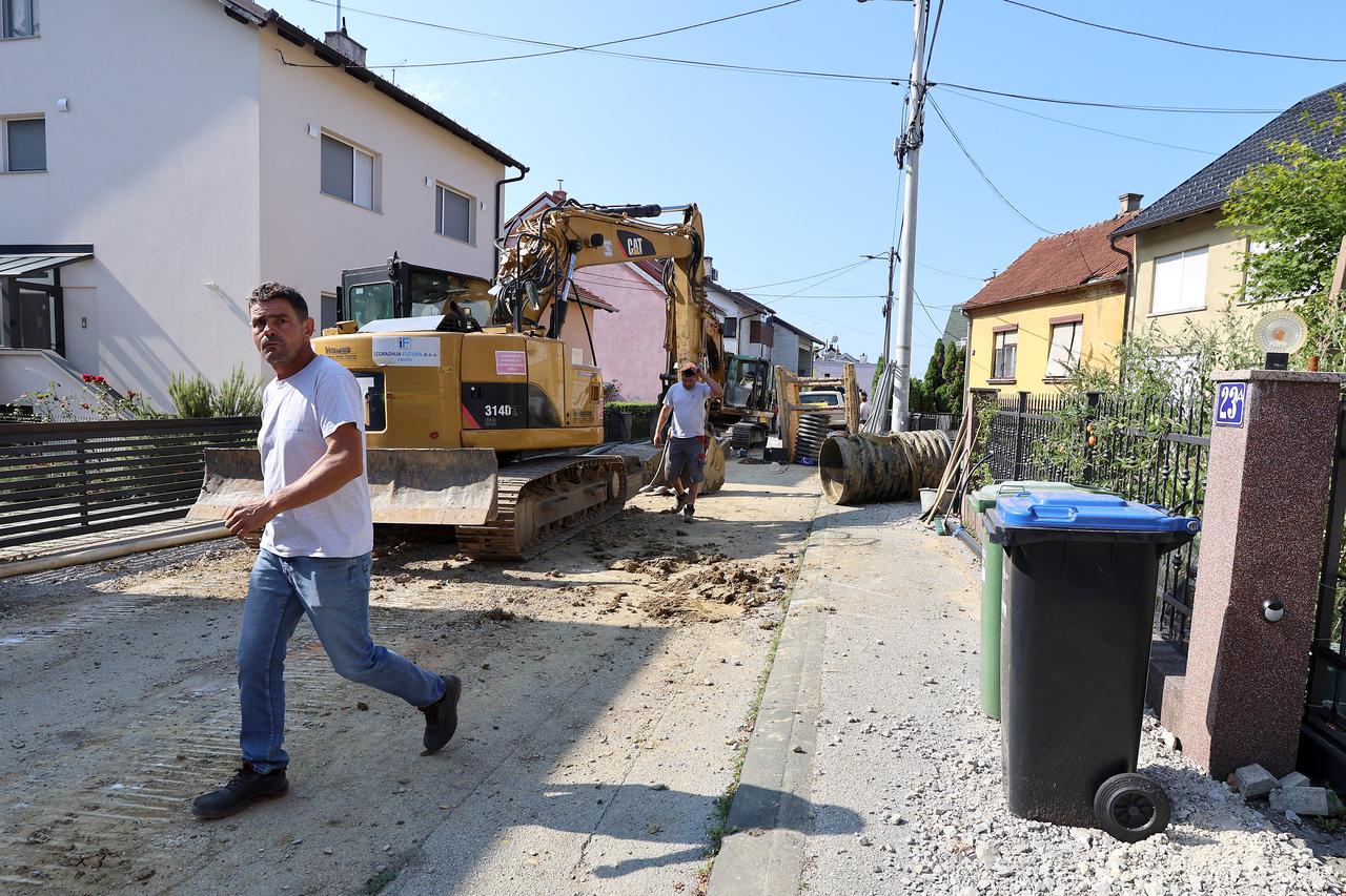 Zagreb: U ulici Prilesje nestručna rekonstrukcija vodovoda i odvodnje