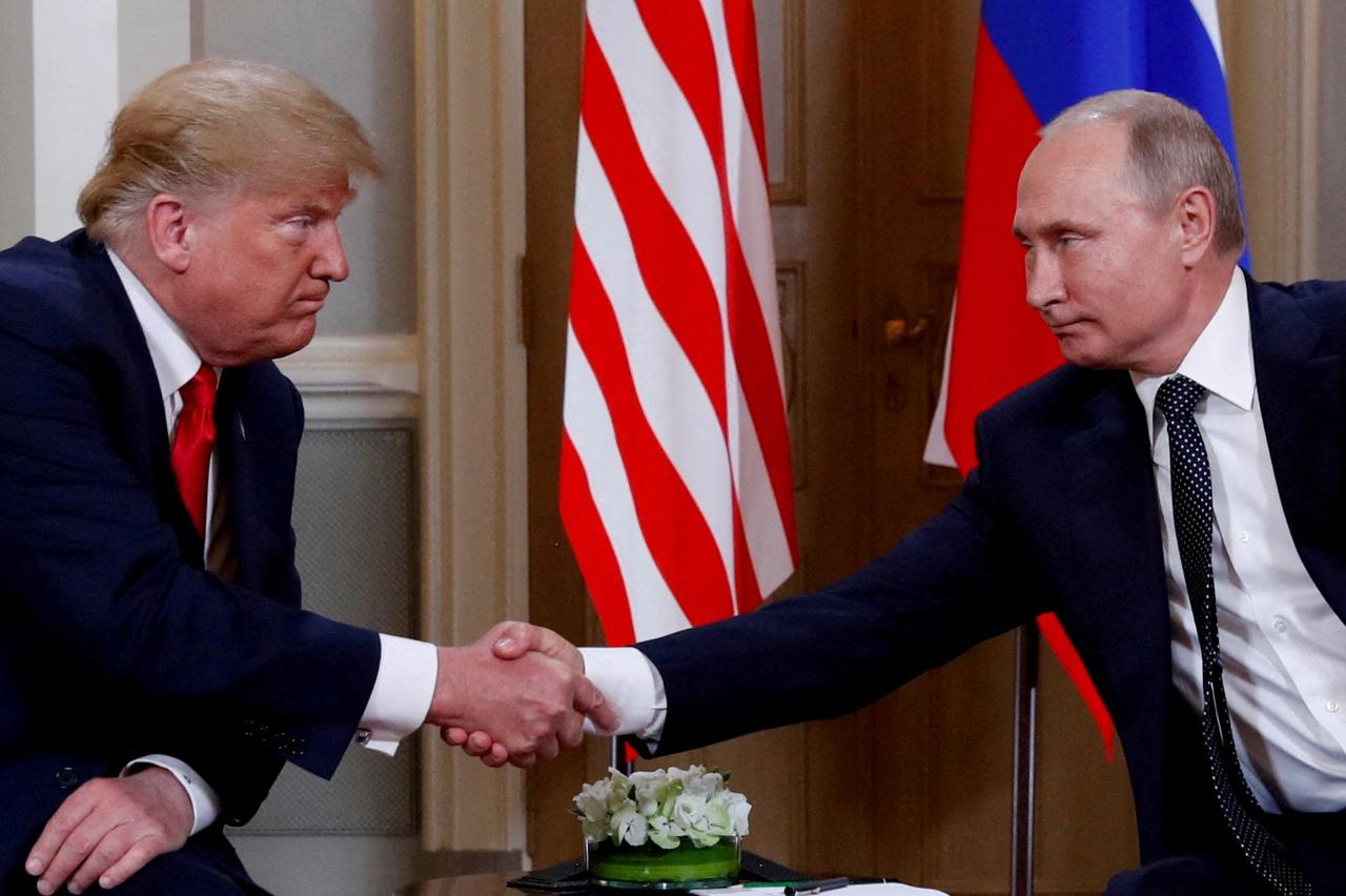 FILE PHOTO: rump-Putin summit in Helsinki