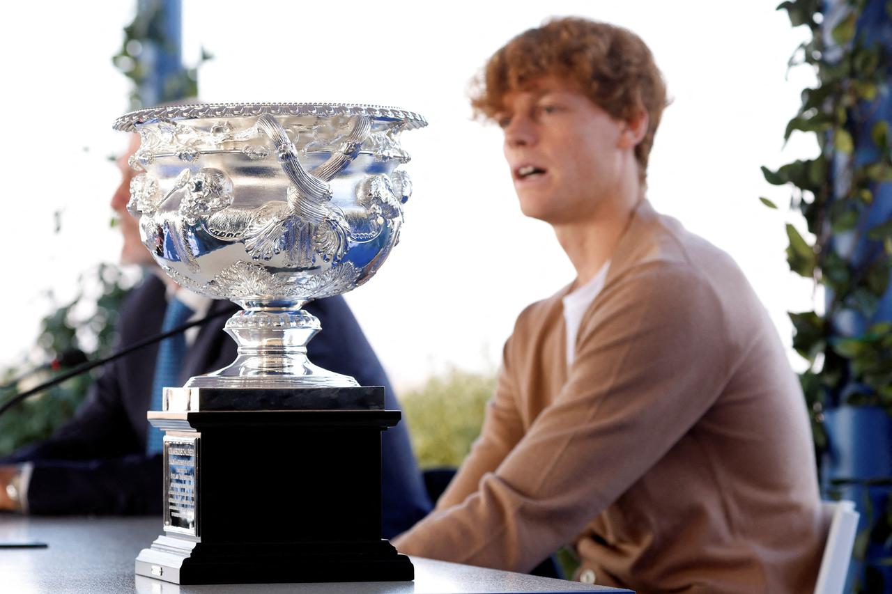 FILE PHOTO: Australian Open Winner Jannik Sinner Press Conference