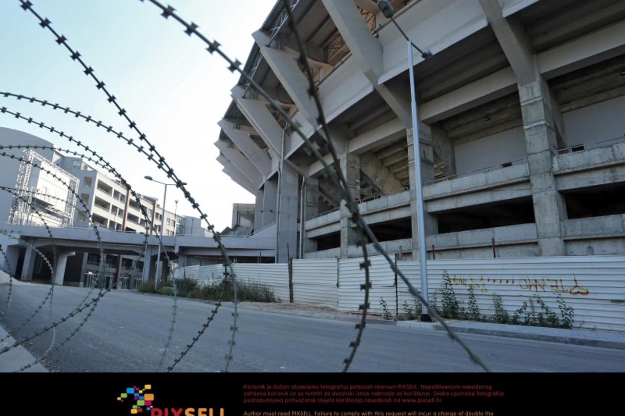 '11.10.2012., Makedonija, Skopje - Novouredjeni stadion Philip II Arena dan uoci kvalifikacijske utakmice za svjetsko prvenstvo 2014 u Brazilu, izmedju Makedonije i Hrvatske. Sutra na utakmici navijac