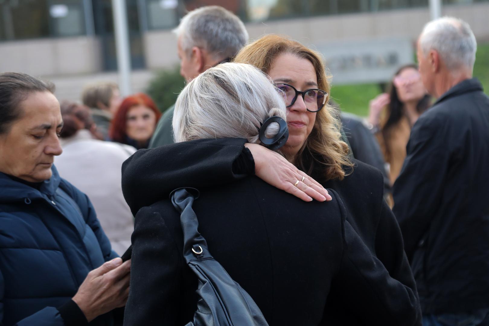 09.11.2023., Zagreb - Povodom izjava premijera Andreja Plenkovica roditelji navijaca Dinama koji se nalaze u Grckoj u zatvoru dali su izjavu za medije. Photo: Zeljko Hladika/PIXSELL