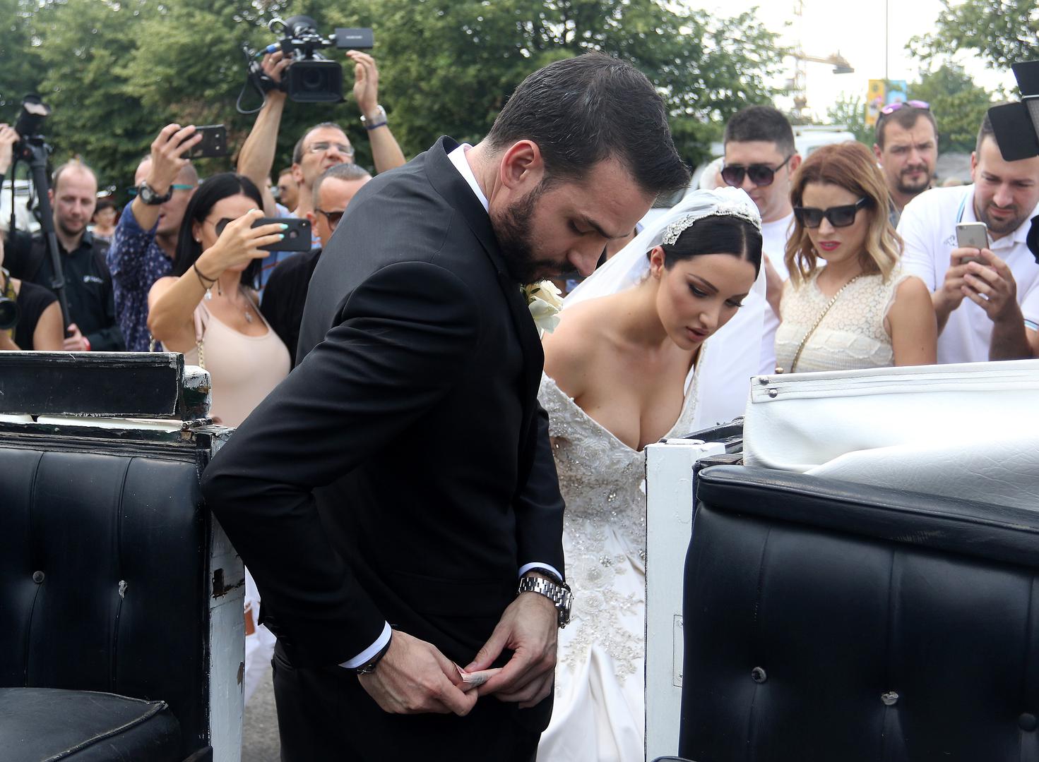 21, June, 2018, Belgrade - Church wedding of Aleksandra Prijovic and Filip Zivojinovic. Aleksandra Prijovic and Filip Zivojinovic. Photo: Antonio Ahel/ATAImages

21, jun, 2018, Beograd - Crkveno vencanje Aleksandre Prijovic i Filipa Zivojinovica. Foto: Antonio Ahel/ATAImages Photo: Antonio Ahel/PIXSELL