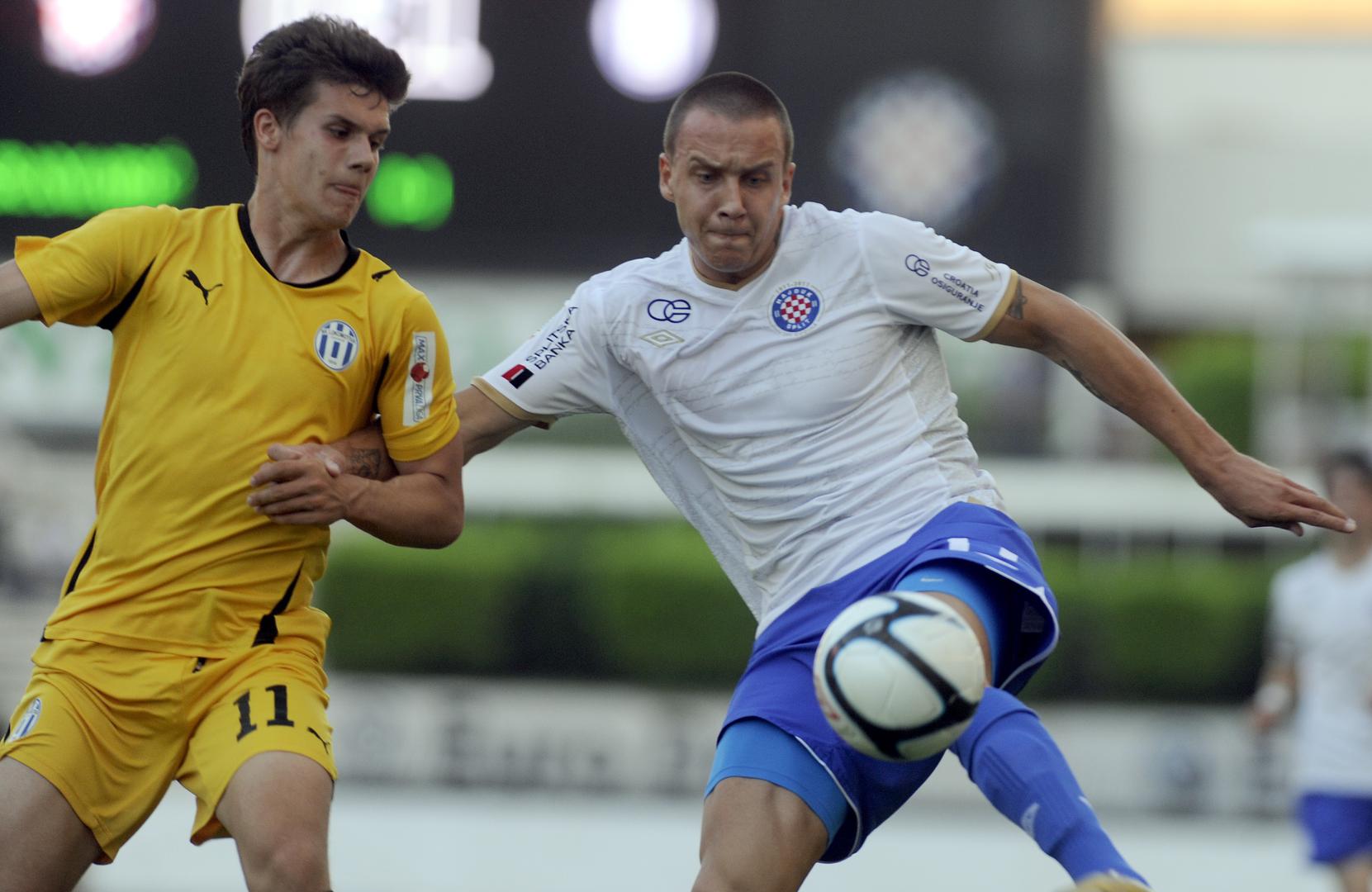 12.05.2012., Poljud, Split - 1. HNL, 30. kolo, Hajduk Split - Lokomotiva Zagreb. Tonci Kukoc i Mario Situm
Photo: Tino Juric/PIXSELL