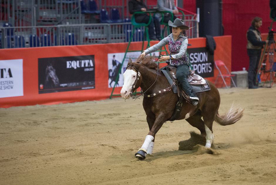 EXCLUSIVE Corinna Schumacher attending with her daughter Gina and her boyfriend Iain Bethke the EURO DERBY western riding in Lyon