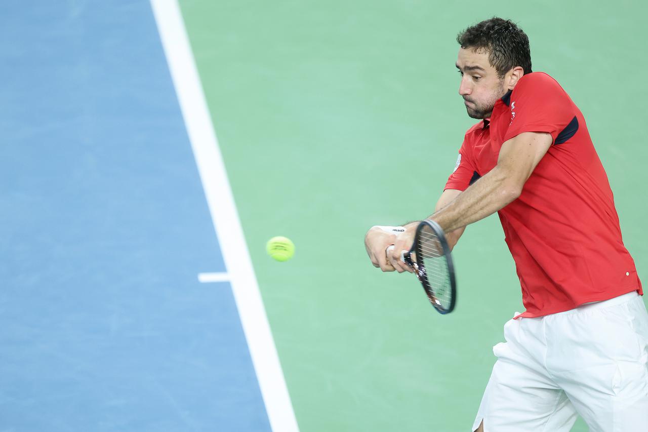 Varaždin: Davis Cup, meč Marin Čilić - Zizou Bergs 