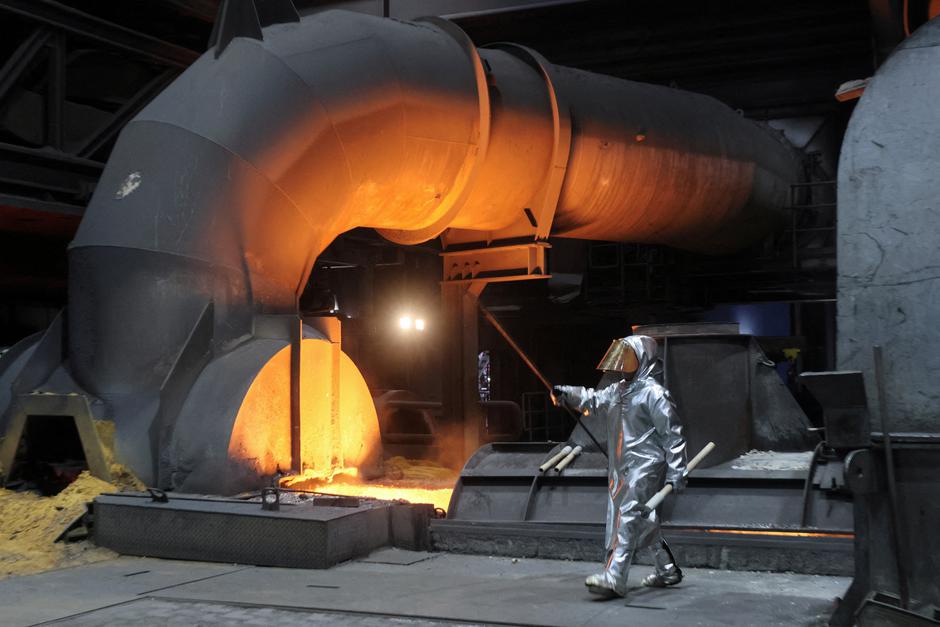 FILE PHOTO: ThyssenKrupp steel factory in Duisburg