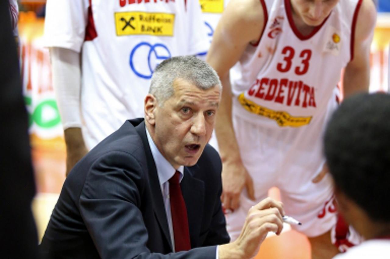 '17.02.2013., Dom sportova, Zagreb - ABA liga, 21. kolo, Cedevita - MZT Skoplje. Trener Cedevite Aleksandar Aco Petrovic. Photo: Igor Kralj/PIXSELL'