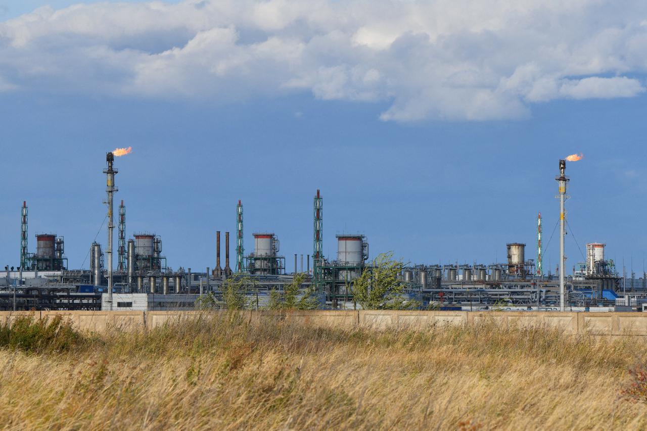 FILE PHOTO: A view shows a gas processing plant in Orenburg Region