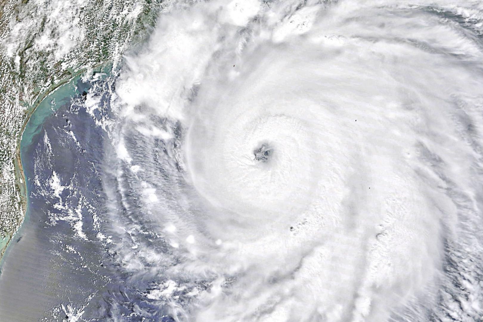 The Moderate Resolution Imaging Spectroradiometer (MODIS) on NASA's Terra satellite acquired a natural-color image (above) of Hurricane Laura on August 26, 2020, at 12:20 p.m. as the storm neared the coast. The storm will make landfall late in the evening on August 26, before marching up the Mississippi Valley. The category 4 storm is expected to unleash strong winds, heavy rains, and a potentially catastrophic storm surge on an area that has not taken a direct hit from a category 4 or 5 storm since the start of modern hurricane records. NASA/UPI Photo via Newscom Newscom/PIXSELL