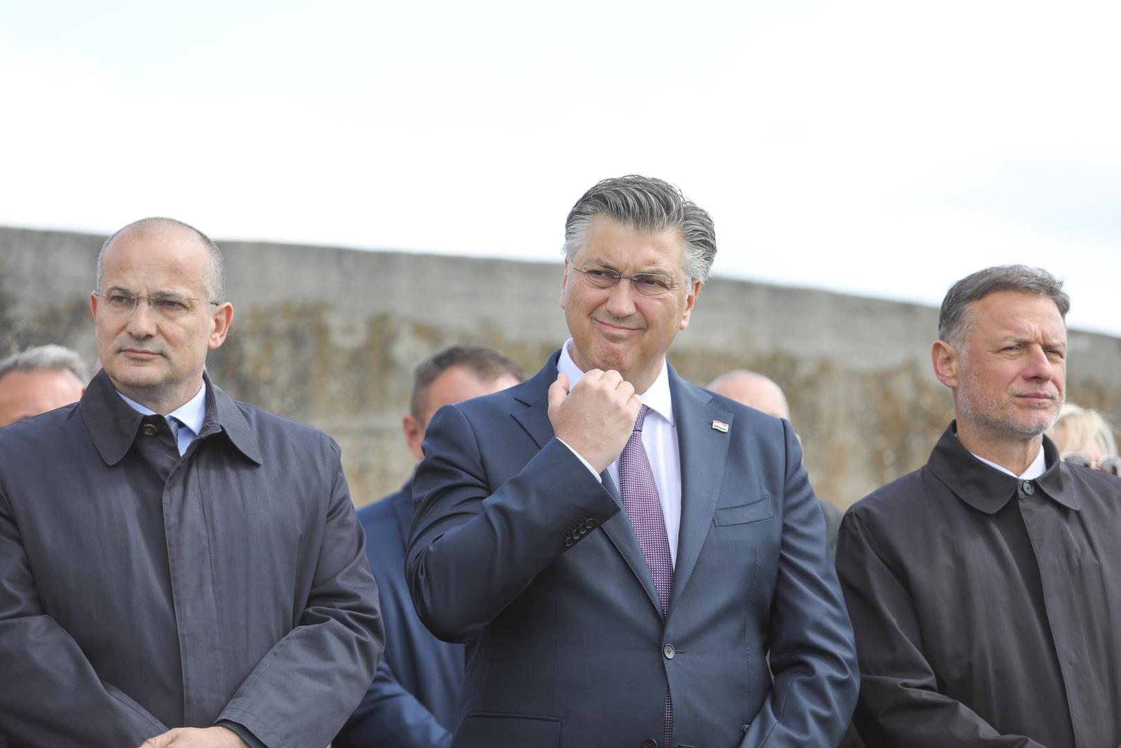 21.04.2024., Jasenovac - Povodom dana sjecanja na zrtve ustaskog logora u Jasenovcu odrzana je komemoracija te kolona sjecanja. Photo: Luka Batelic/PIXSELL