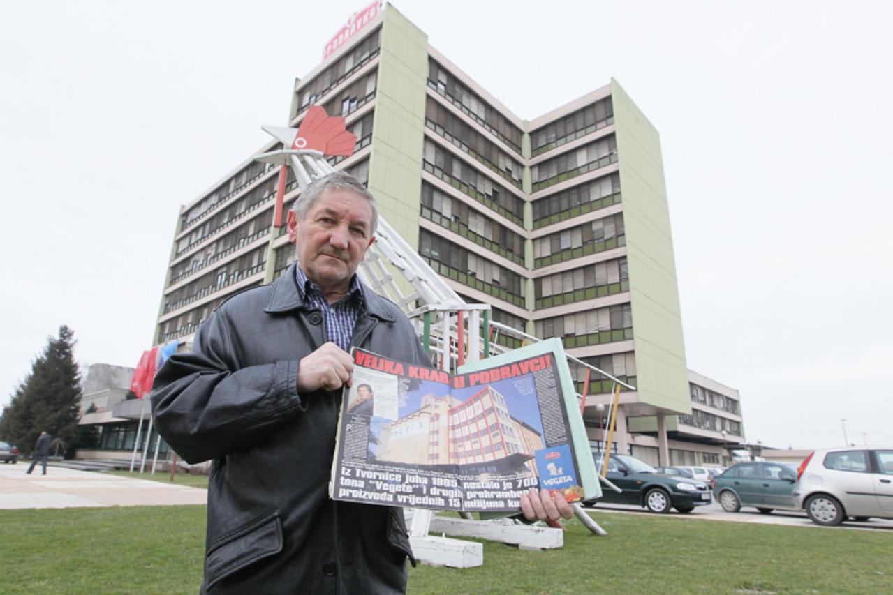 '25.01.2011., Koprivnica - Marijan Vrcek tuzi svojeg bivseg poslodavca tvrtku Podravka zato jer ga je na radnom mjestu istukao drugi radnik te tvrtke. Photo: Marijan Susenj/PIXSELL'