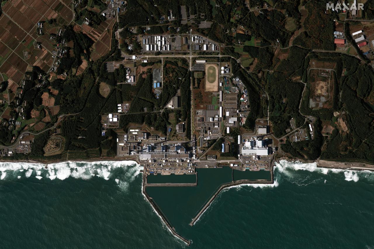 Maxar handout satellite images - decade anniversary of Japan's 2011 earthquake and tsunami