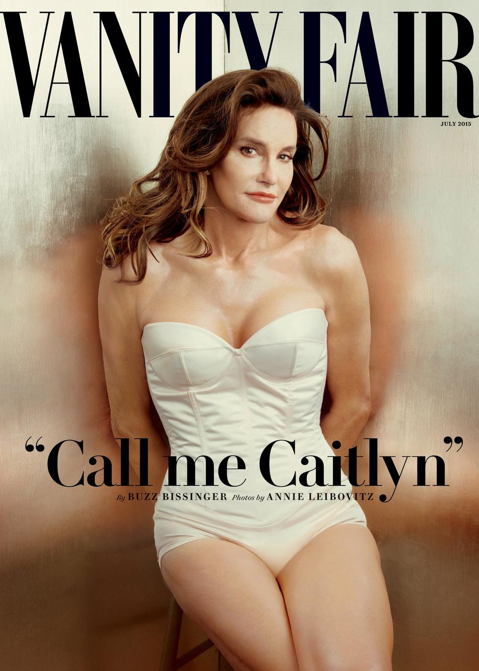 Caitlyn Jenner, formerly known as reality television star and former Olympic athlete Bruce Jenner, poses in an exclusive photograph made by Annie Leibovitz for Vanity Fair magazine and released by Vanity Fair on June 1, 2015.  