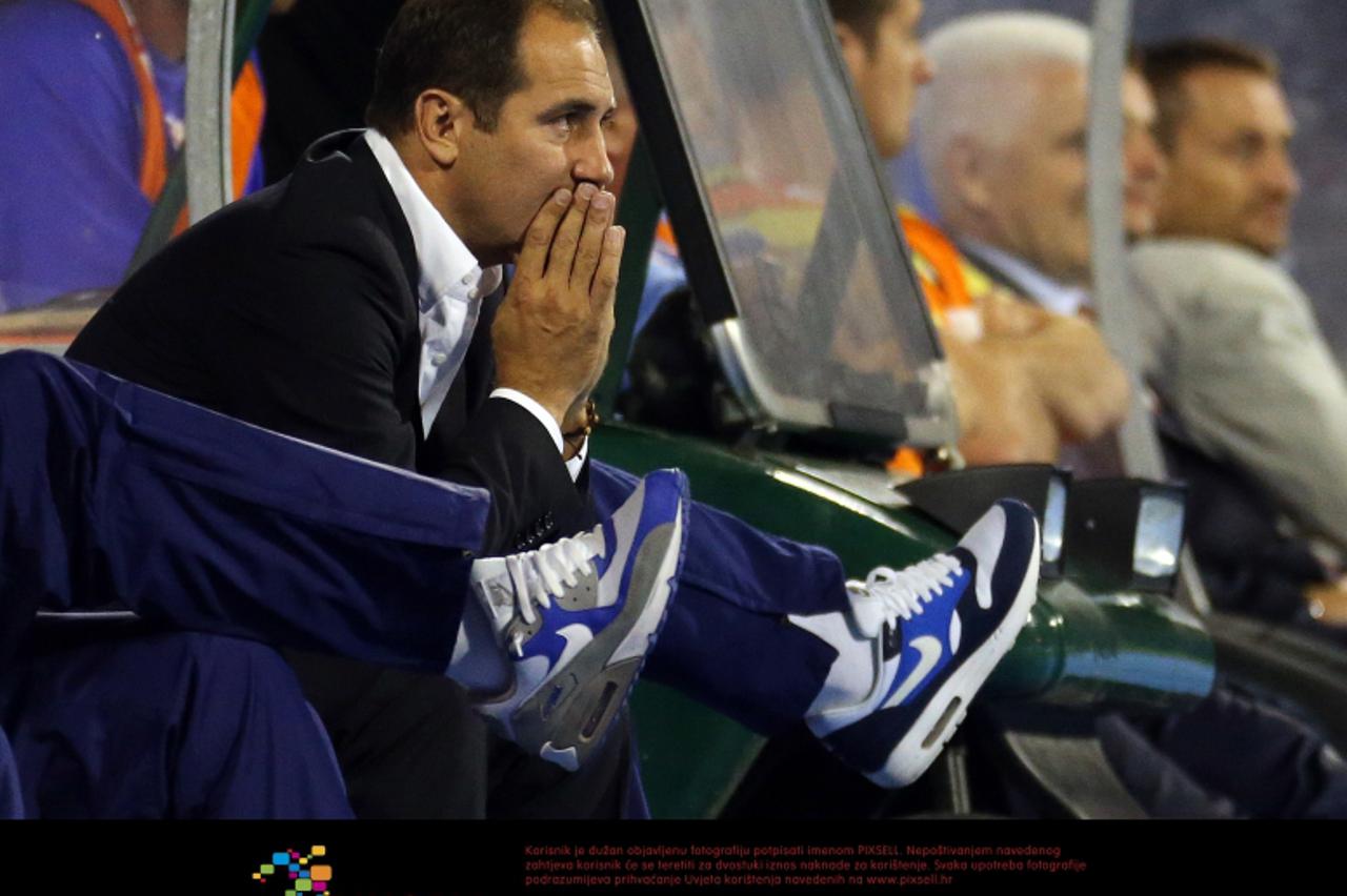 '07.09.2012., stadion u Maksimiru, Zagreb - Kvalifikacije za Svjetsko nogometno prvenstvo 2014., skupina A, Hrvatska - Makedonija. Izbornik hrvatske reprezentacije Igor Stimac.  Photo: Slavko Midzor/P