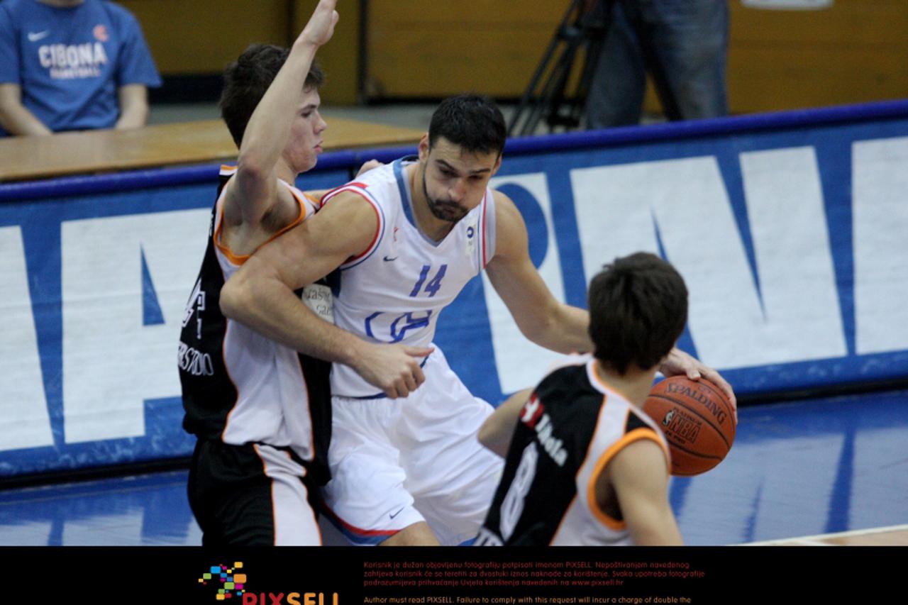 '29.12.2009., Zagreb, Kosarkaski centar Drazen Petrovic, osmina kupa Hrvatske, utakmica izmedju Cibone i Kastela. Dalibor Bagaric. Photo: Luka Klun/PIXSELL'