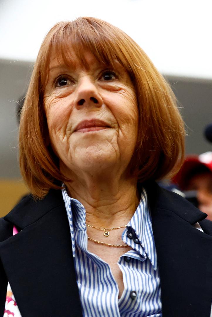 Frenchwoman Gisele Pelicot, the victim of an alleged mass rape orchestrated by her then-husband Dominique Pelicot at their home in the southern French town of Mazan, arrives to attend the verdict in the trial for Dominique Pelicot and 50 co-accused, at the courthouse in Avignon, France, December 19, 2024. REUTERS/Manon Cruz Photo: Manon Cruz/REUTERS