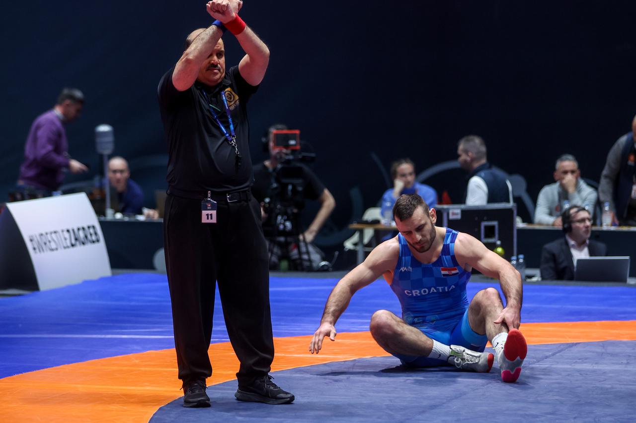 UWW Grand Prix Ranking Series Zagreb Open 2024., muškarci,1/8 finala, 87kg, Ivan Huklek, Hrvatska - Milad Valerikovitch Alirzaev