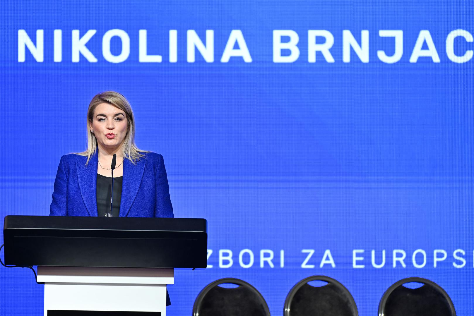 9.5.2024., Zagreb - Predstavljanje kandidata i Izbornog programa Hrvatske demokratske zajednice za nadolazece izbore za Europski parlament. Photo: Neva Zganec/PIXSELL