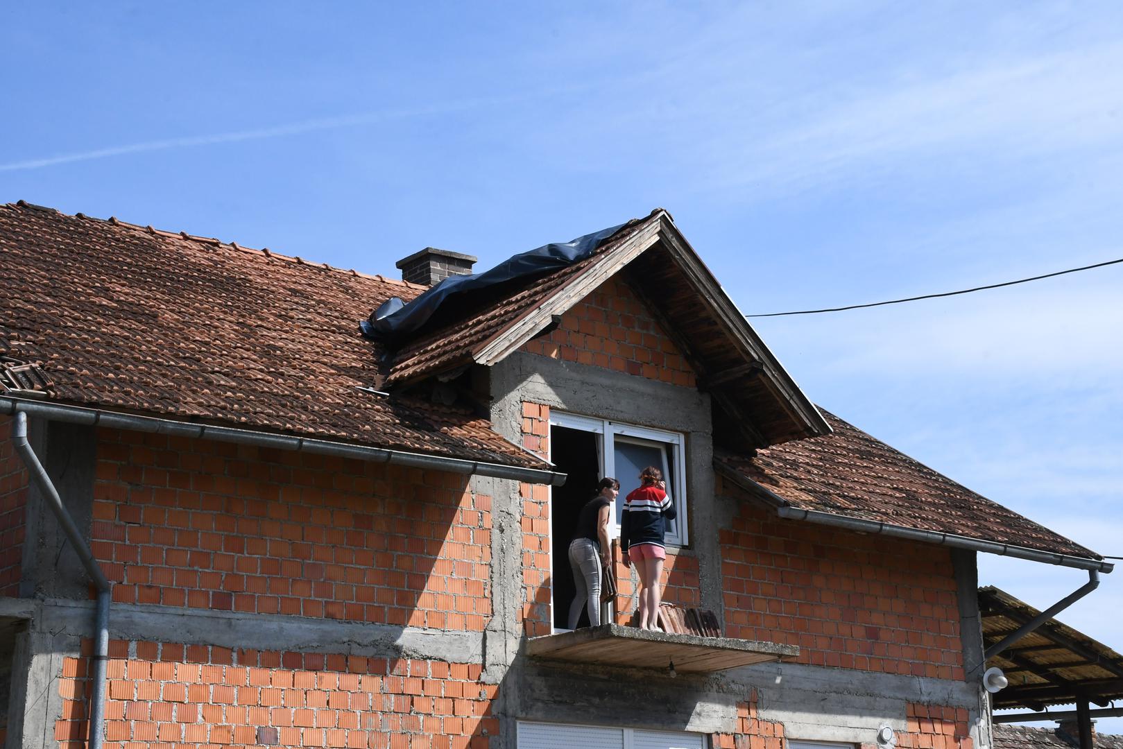 26.05.2022., Sela, Greda - Posljedice jucerasnjeg nevremena vidljive su na svakom koraku. Photo: Nikola Cutuk/PIXSELL Photo: Nikola Cutuk/PIXSELL