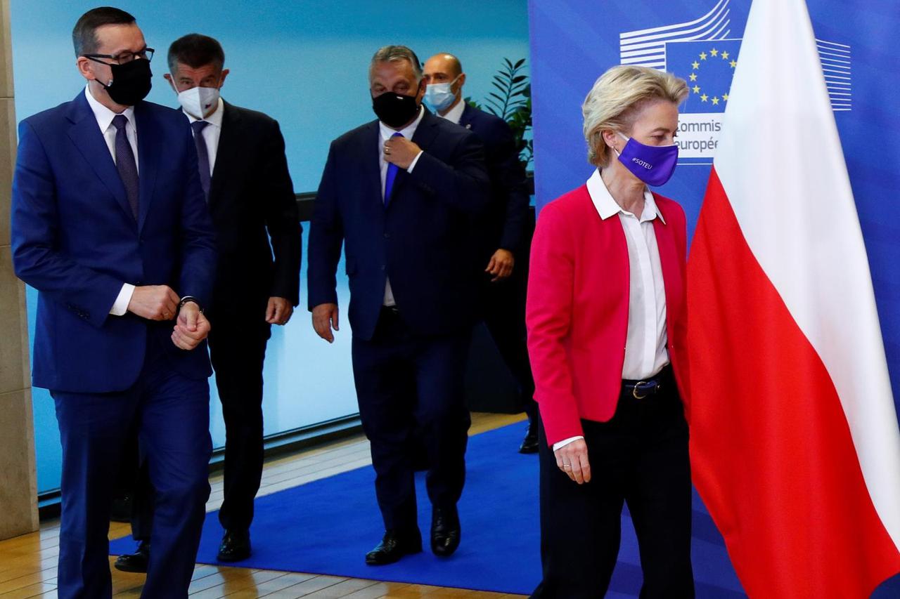 Visegrad group meets with EC President Ursula von der Leyen in Brussels