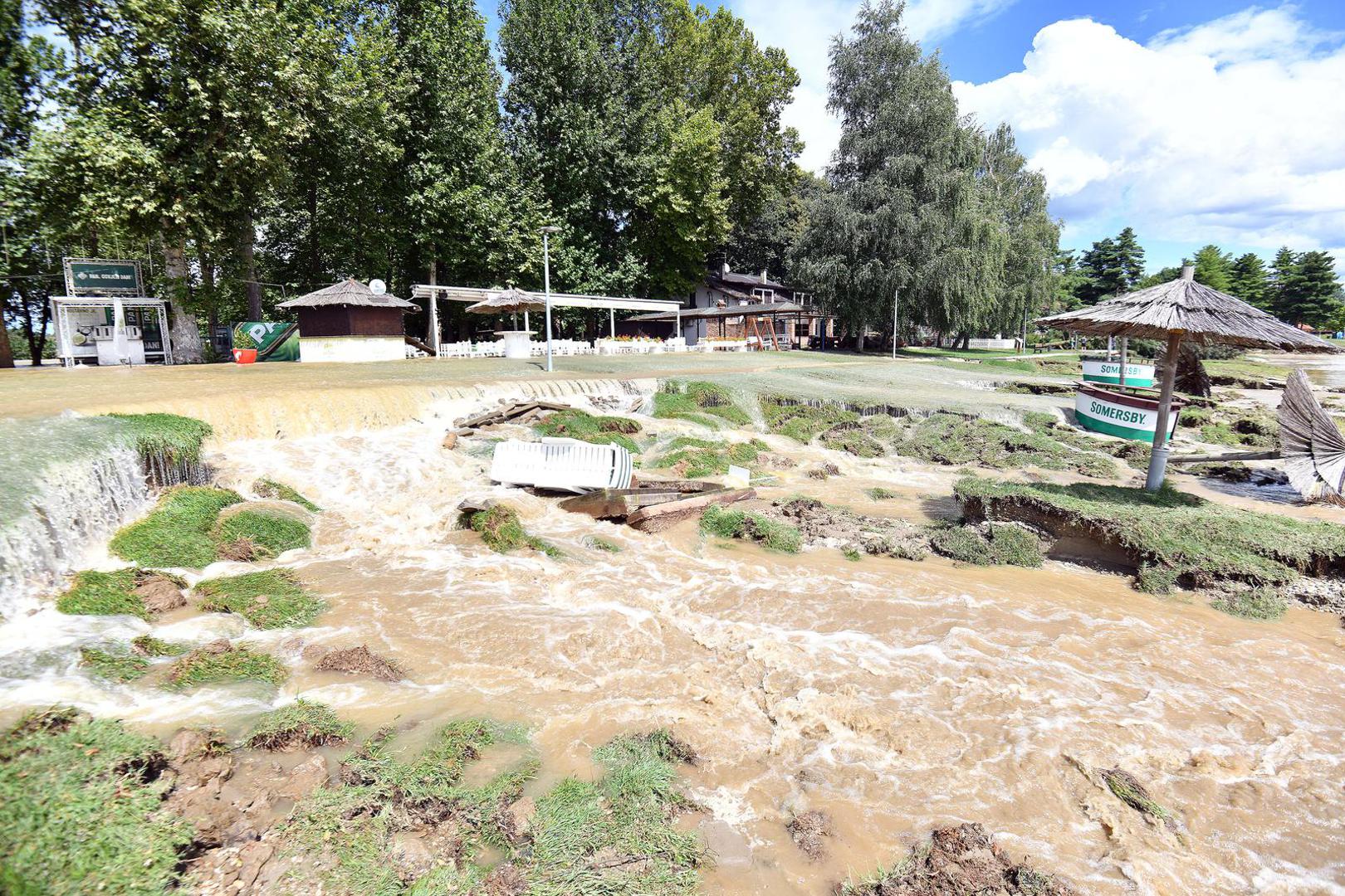 07.08.2023., Soderica- Jezero Soderica uslijed poplave potpuno je unisteno. Photo: Vjeran Zganec Rogulja/PIXSELL