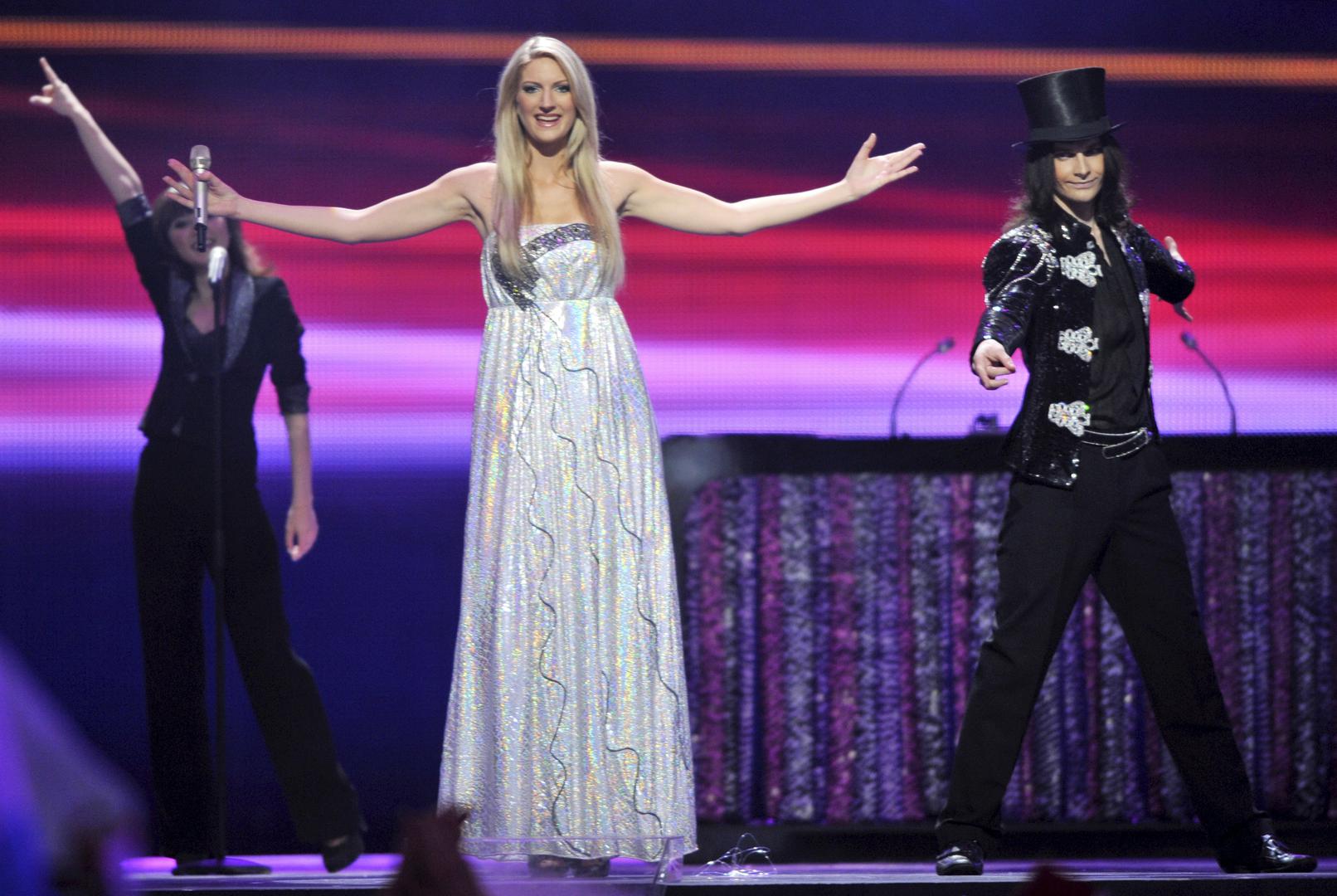 Daria Kinzer representing Croatia performs during the first Semi-Final of the Eurovision Song Contest in Duesseldorf, Germany, 10 May 2011. The Final of the 56th Eurovision Song Contest takes place on 14 May 2011. Photo: Henning Kaiser dpa/lnw/DPA/PIXSELL