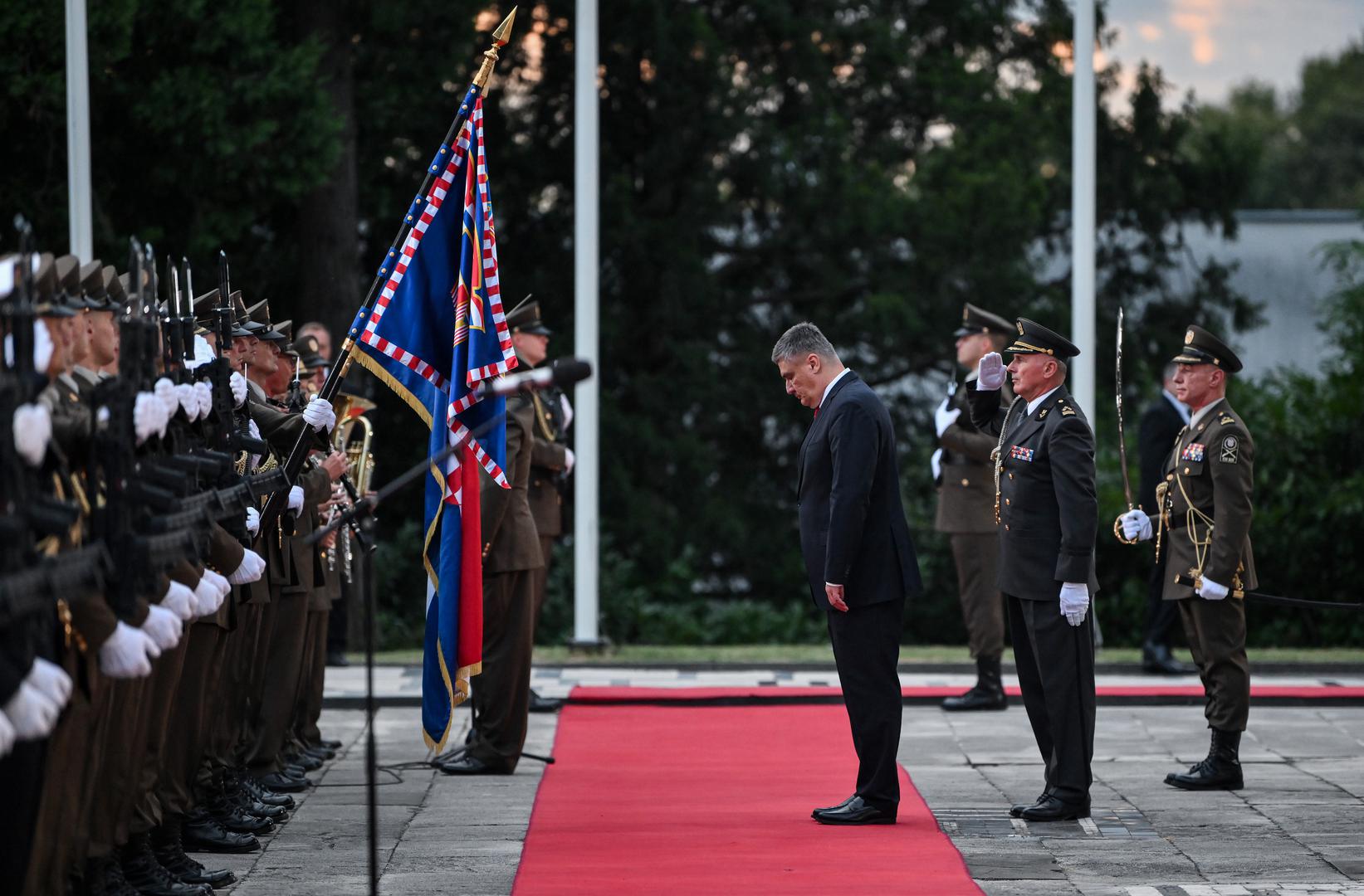 02.08.2024., Zagreb - Predsjednik Republike i vrhovni zapovjednik Oruzanih snaga Republike Hrvatske Zoran Milanovic upriicio je  svecani prijem povodom obiljezavanja Dana pobjede i domovinske zahvalnosti i Dana hrvatskih branitelja te 29. obljetnice VRO Oluja.  Photo: Josip Regovic/PIXSELL