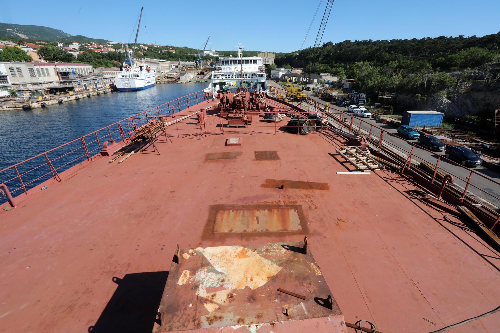 19.05.2022., Kraljevica - Obilazak broda Galeb u brodogradilistu Kraljevica. Galeb je u fazi radova na obnovi i preoblikovanju u brod muzej.   Photo: Goran Kovacic/PIXSELL