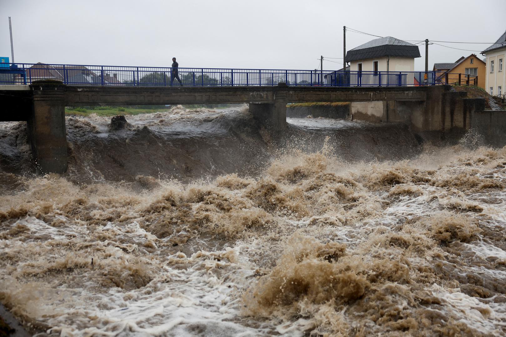 A view shows a flooded area following heavy rainfalls in Mikulovice, Czech Republic, September 14, 2024. REUTERS/David W Cerny Photo: DAVID W CERNY/REUTERS