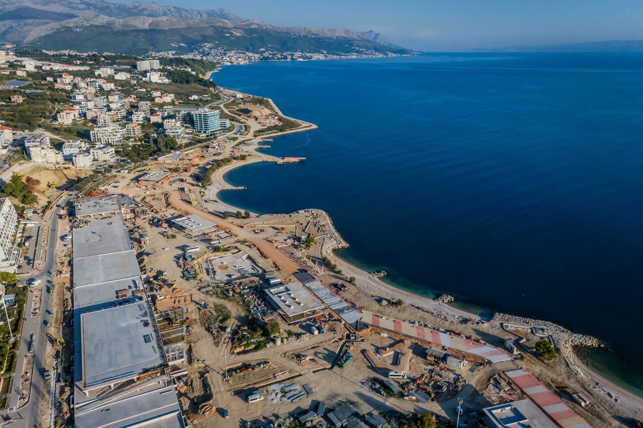 Betonski radovi na splitskom Žnjanu ušli su u završnu fazu, pogledajte fotografije iz zraka