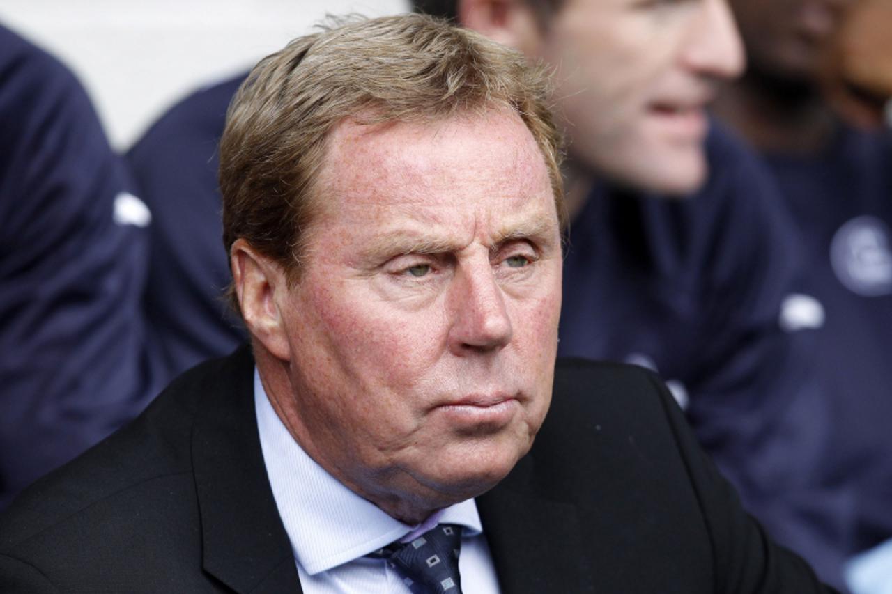 'English manager Harry Redknapp looks on before the English Premier League football match between West Bromwich Albion and Tottenham Hotspur at The Hawthorns in West Bromwich, West Midlands, England o