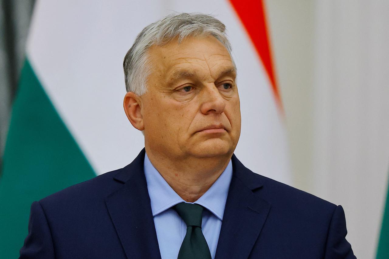 Hungary's Prime Minister Orban and Russia's President Putin attend a press conference in Moscow