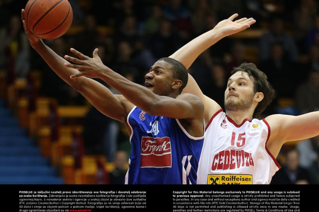 '17.03.2013., Dom sportova, Zagreb - ABA liga, 25. kolo, KK Cedevita - KK Cibona. Darryle Strawberry, Miro Bilan. Photo: Igor Kralj/PIXSELL'