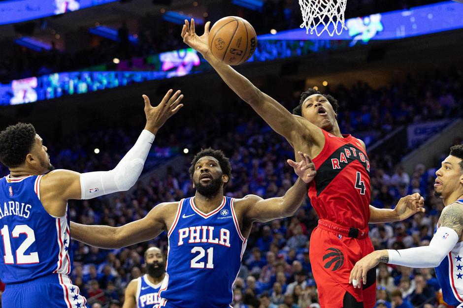 NBA: Playoffs-Toronto Raptors at Philadelphia 76ers