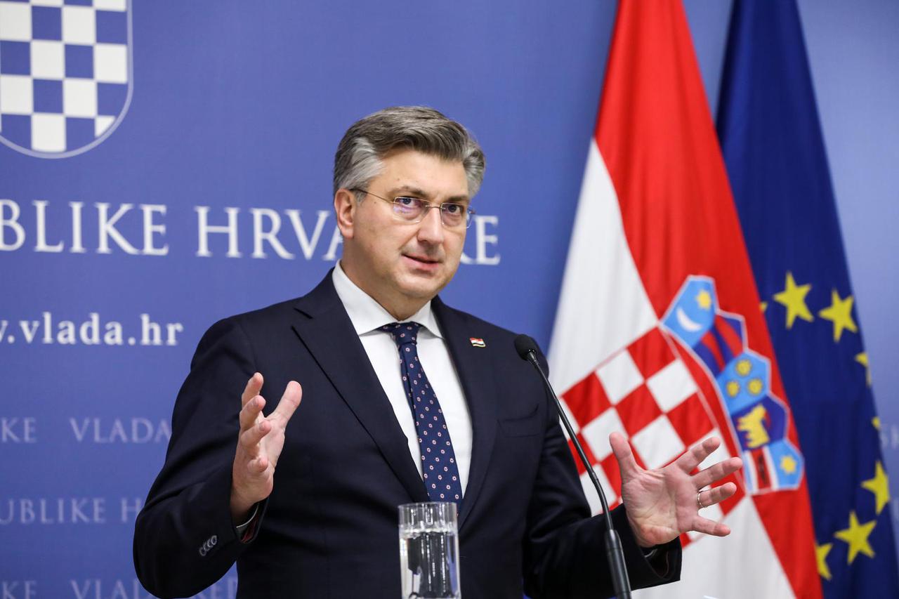 Zagreb: Andrej Plenković održao je konferenciju za medije