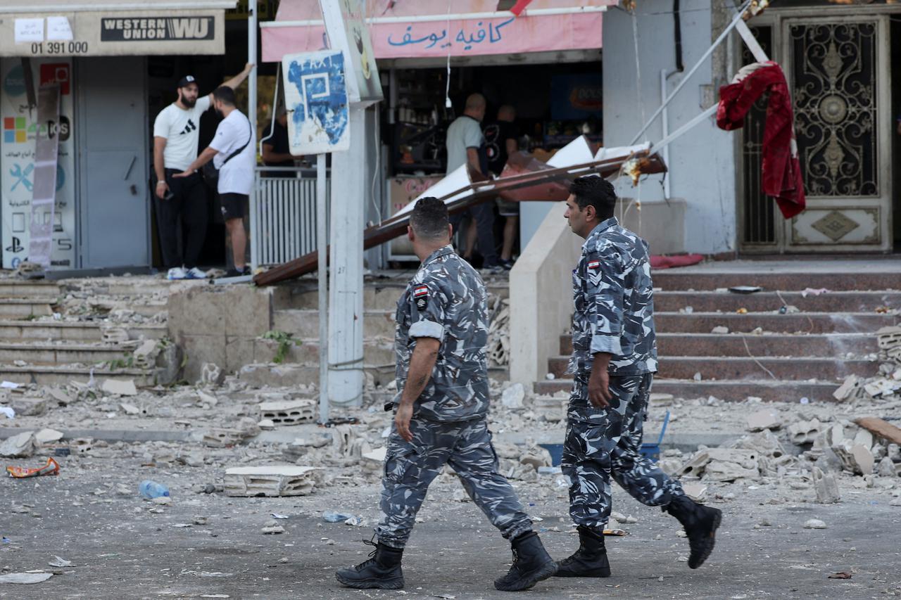 Aftermath of an Israeli strike, in Beirut