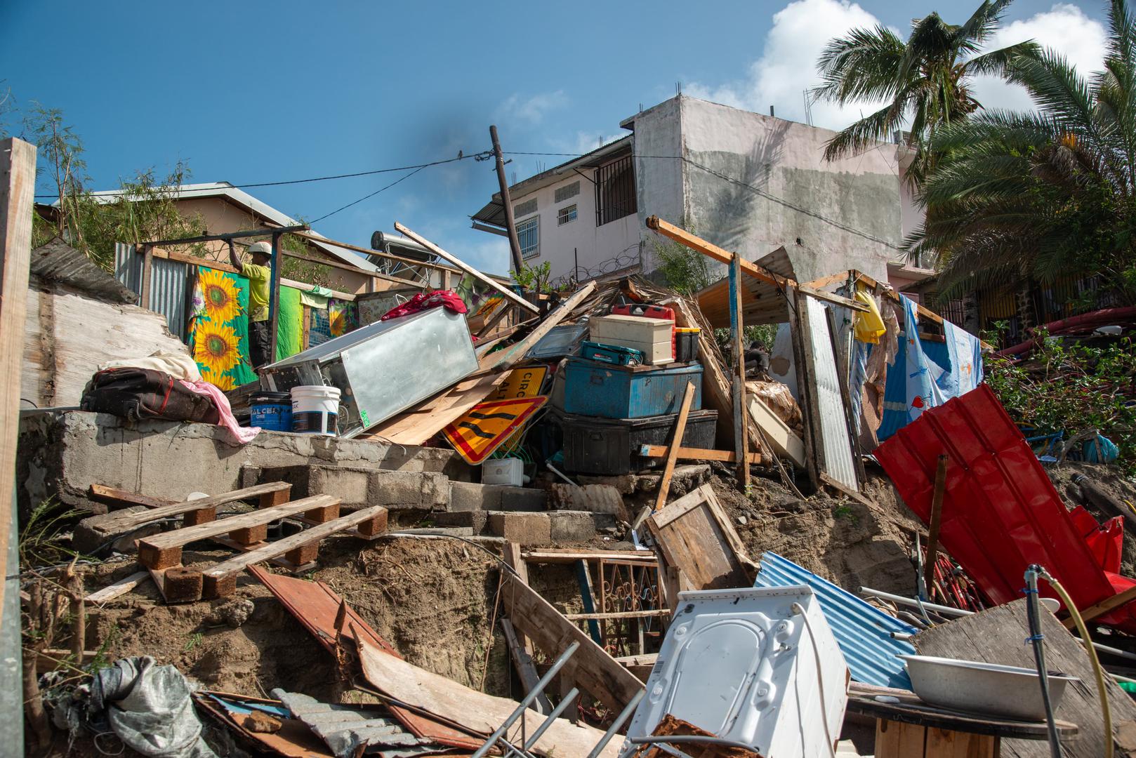 A scene of devastation after the cyclone Chido hit France’s Indian Ocean territory of Mayotte, on December 14, 2024 in the Bandrajou Kaweni district of the capital Mamoudzou. At least several hundred people are feared to have been killed after the worst cyclone in almost a century ripped through the French Indian Ocean territory of Mayotte on Saturday, uprooting trees, tearing houses apart and pounding the impoverished archipelago’s already weak infrastructure. Rescuers have been dispatched to the islands, which lie between the coast of Mozambique and Madagascar, but their efforts are likely to be hindered by damage to airports and electricity distribution in an area where clean drinking water is subject to chronic shortages. Photo by David Lemor/ABACAPRESS.COM Photo: Lemor David/ABACA/ABACA