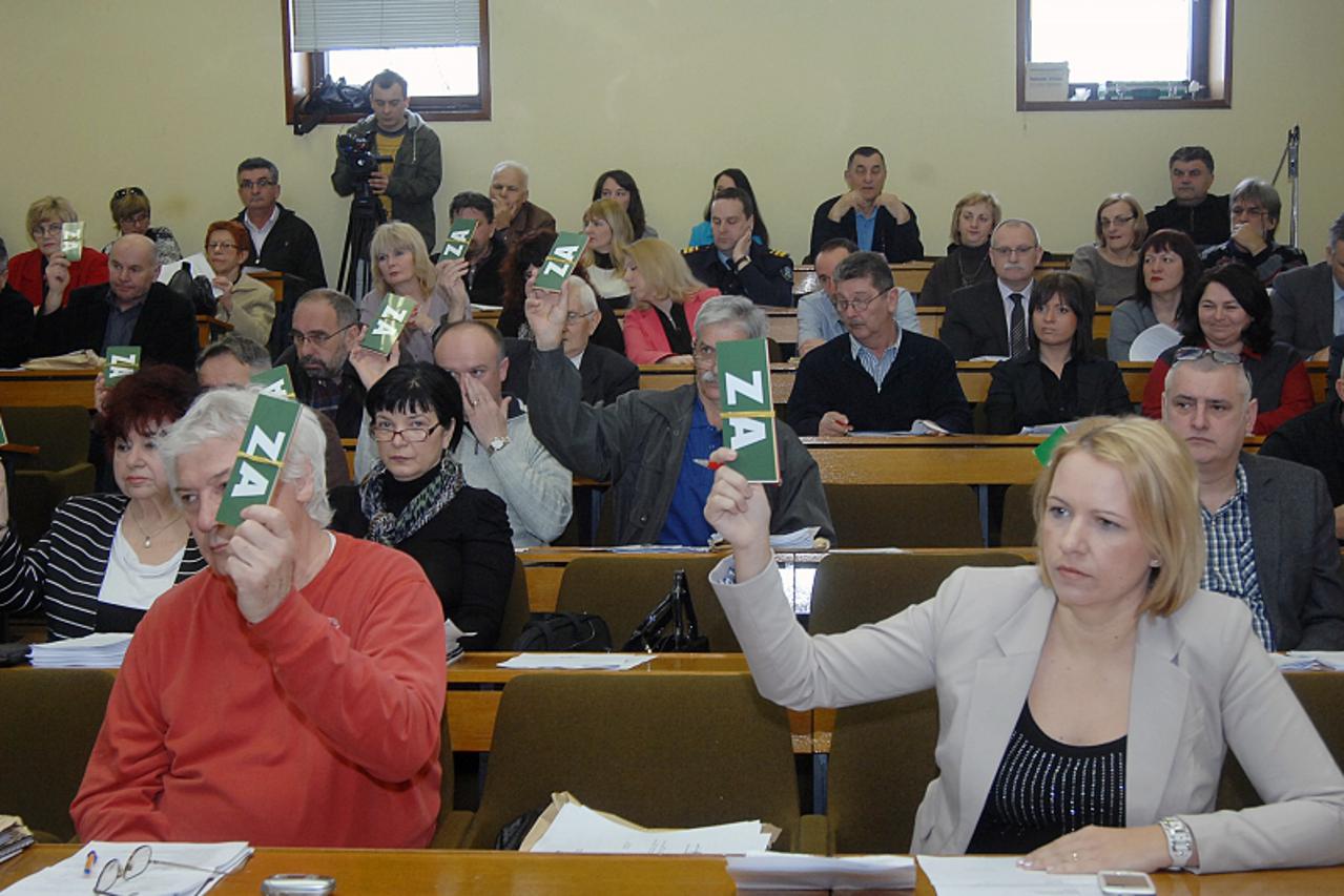 '20.03.2013., Sisak - U Gradskoj vijecnici odrzana je sjednica sisackog Gradskog vijeca.  Photo: NIkola Cutuk/PIXSELL'