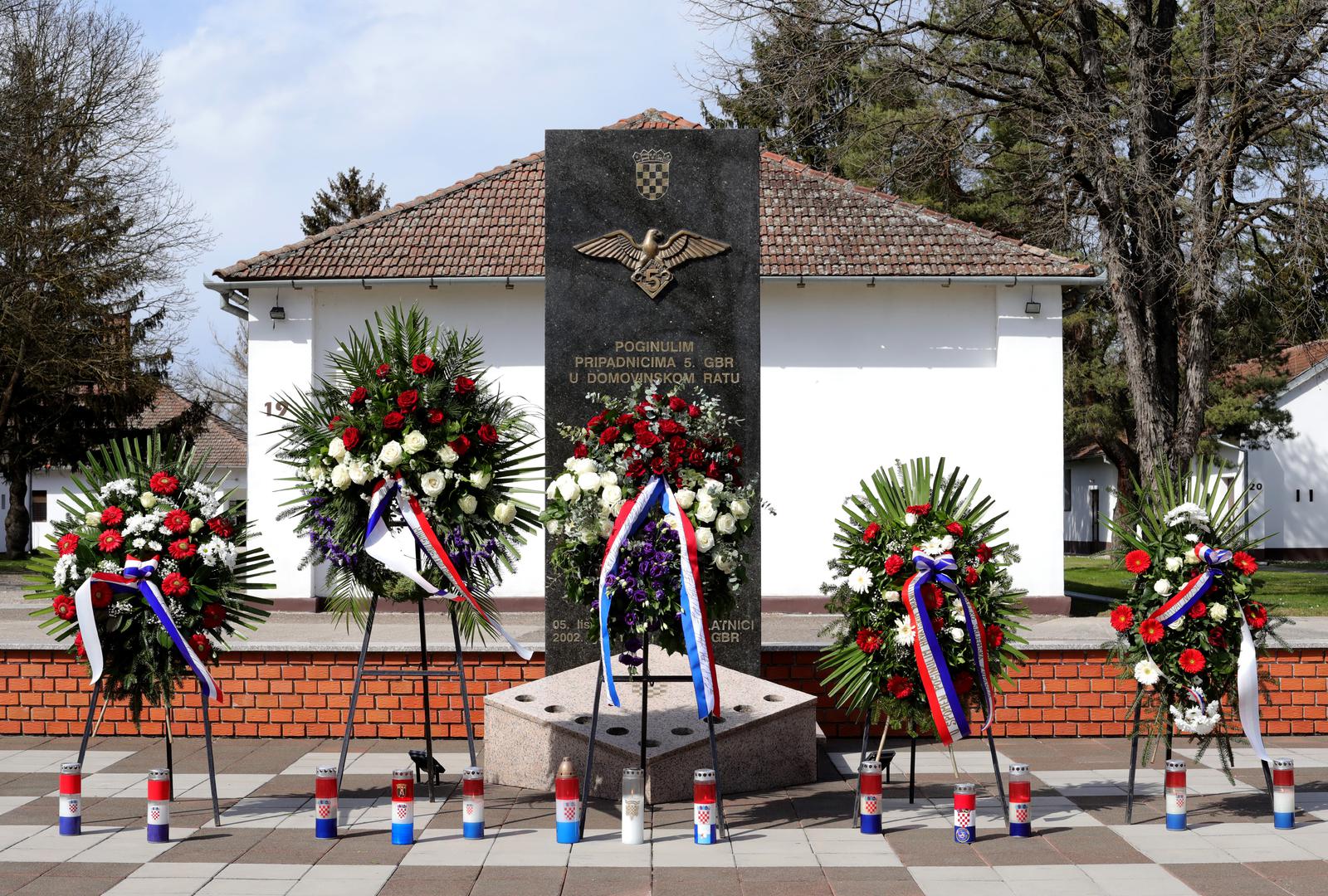 20.03.2023., Vinkovci - u vojarni 5. Gardijske brigade "Slavonski sokolovi" obiljezena je 16. obljetnica ustrojavanja Gardijske oklopno-mehanizirane brigade. Photo: Dubravka Petric/PIXSELL