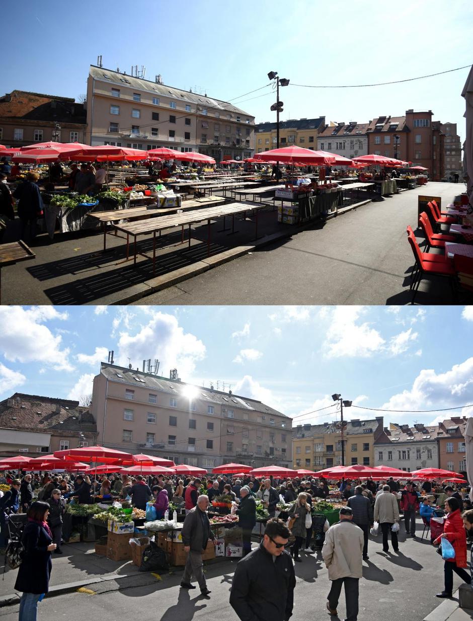 Grad Zagreb prije i nakon pojave koronavirusa