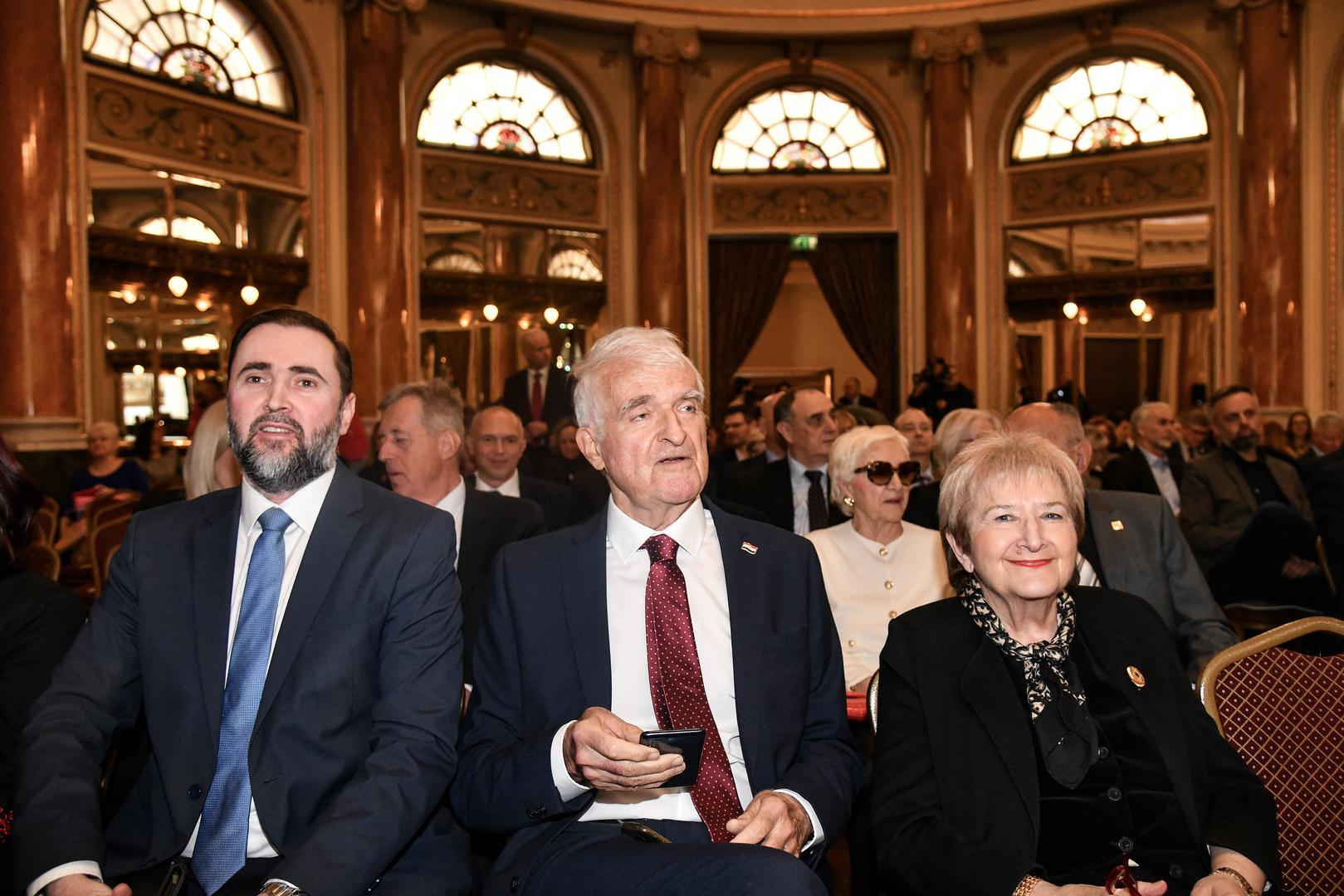 26.02.2024., Zagreb - 150. obljetnica Hrvatskog lijecnickog zbora odrzana je u hotelu Esplanade. Kresimir Luetic, Zvonimir Kusic, Vlasta Demarin Photo: Josip Regovic/PIXSELL