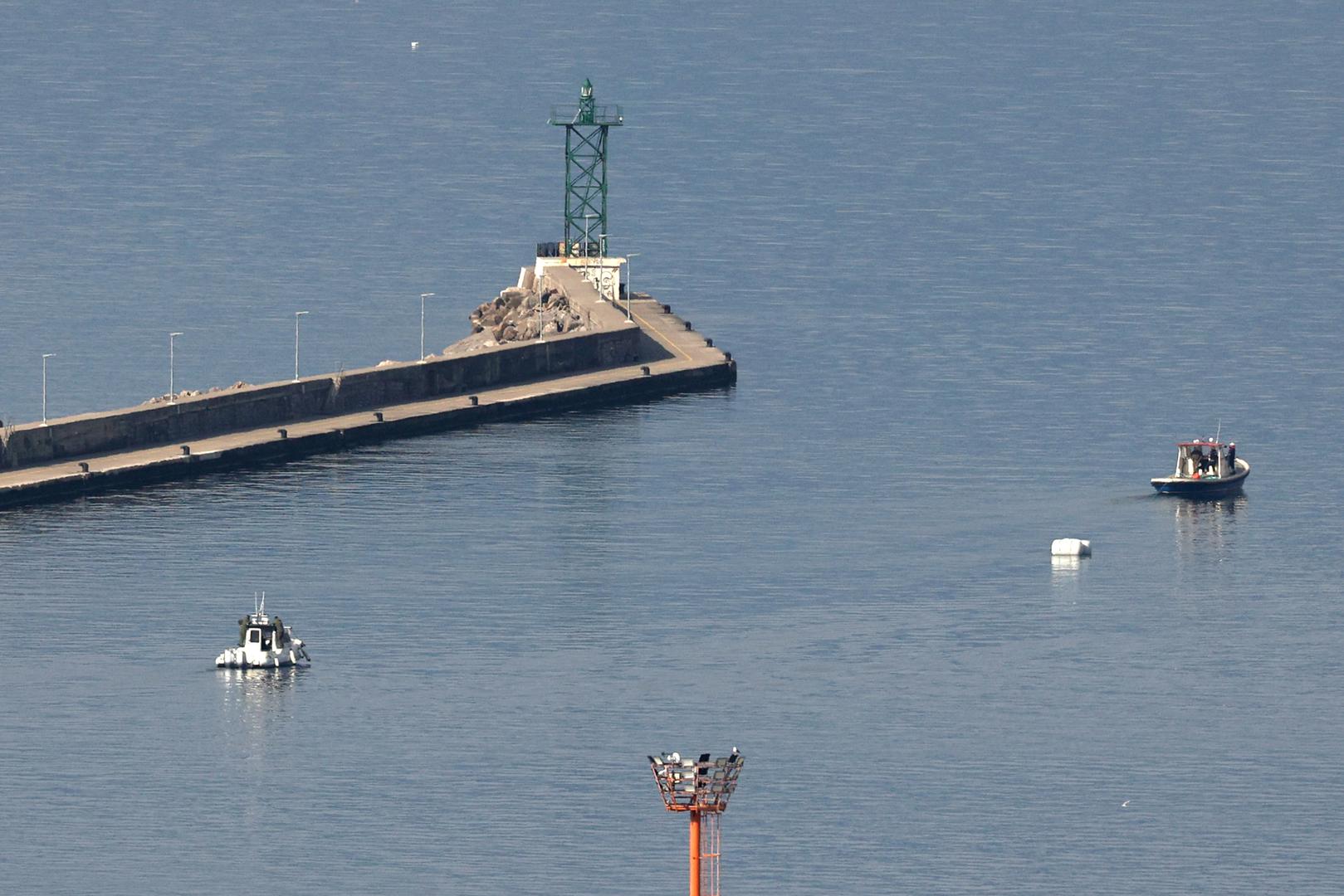 19.3.2023. Rijeka - Operacija izmjestanja mine zaostale iz Drugog svjetskog rata u Rijeckoj Luci.  Photo: Nel Pavletic/PIXSELL