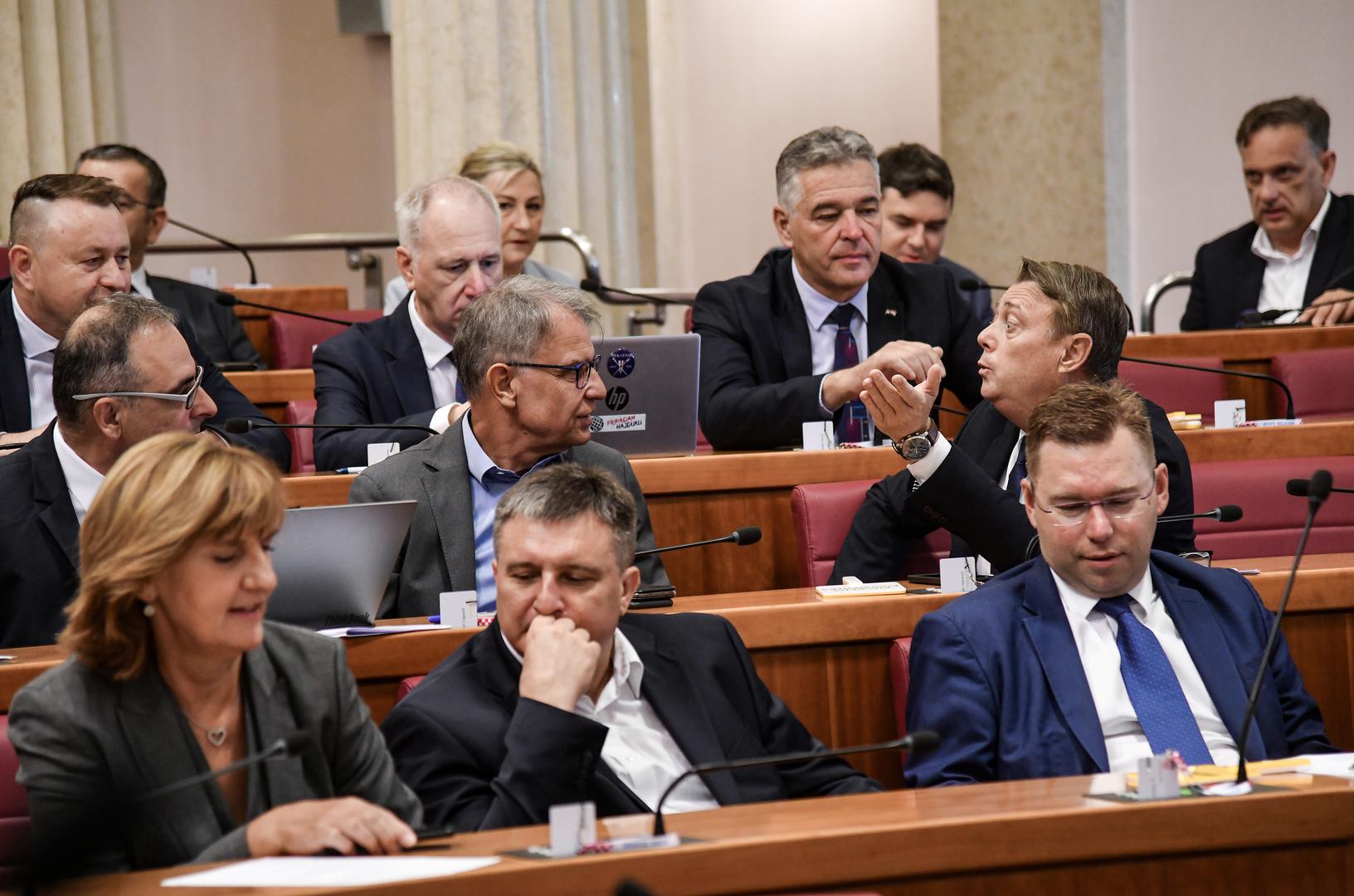 22.07.2023., Zagreb - Drugi dan izvanredne sjednica Sabora na temu plinske afere u HEP-u. Gari Cappelli, Goran Ivanovic Photo: Josip Regovic/PIXSELL