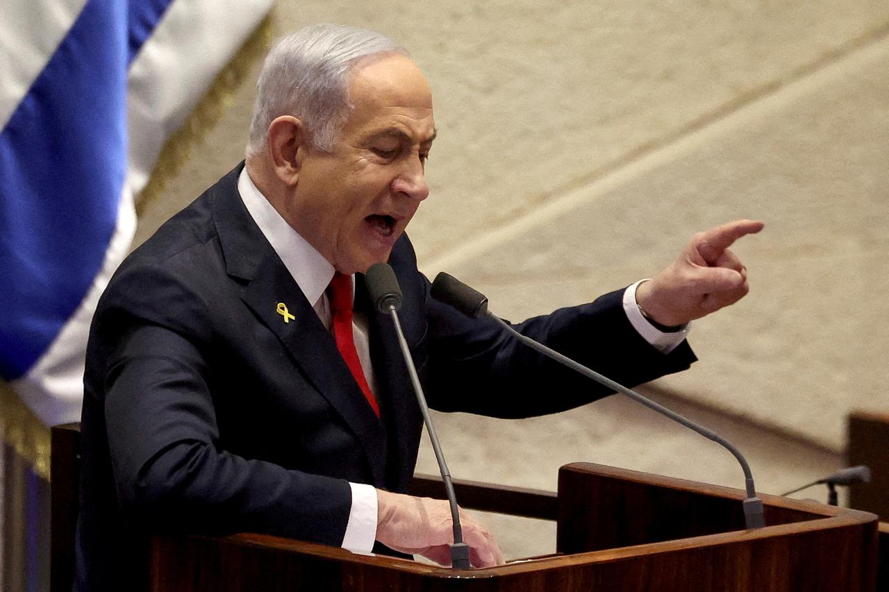 Israeli PM Netanyahu speaks at Knesset in Jerusalem