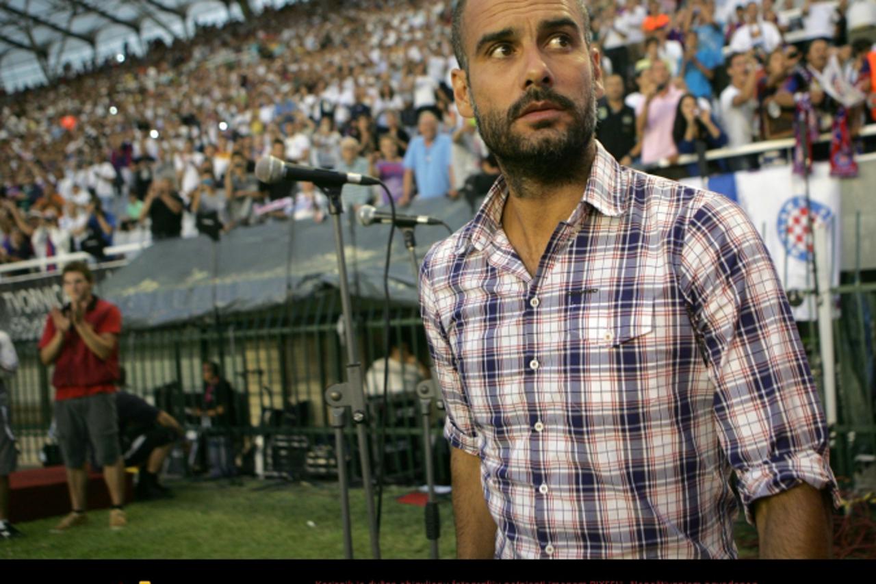 '23.07.2011., Stadion Poljud, Split - Prijateljska nogometna utakmica izmedju NK Hajduk i FC Barcelona odrzana povodom stotog rodjendana Hajduka. Trener Barcelone,Guardiola. Photo: Ivo Cagalj/PIXSELL'