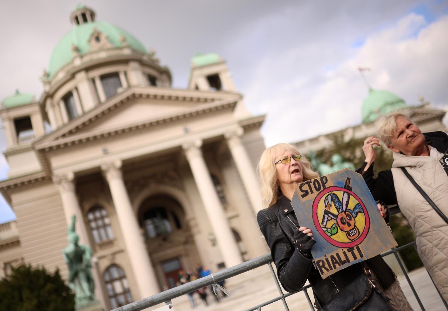 08.05.2023., Beograd, Srbija - Na platou ispred Narodne skupstine organiziran je prosvjedni skup "Srbija protiv nasilja" kako bi se izborili da se tragicni dogadjaji vise ne ponove. Na skupu su dobrodosli svi no uvjet je da izostane obracanje politicara. Photo: Armin Durgut/PIXSELL